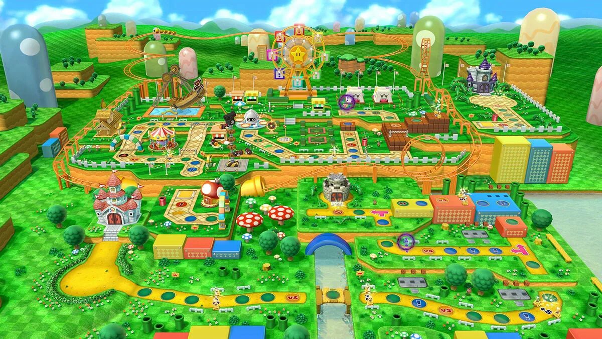 Тематический парк студии часы все сундуки. Mario Party 10 Wii u. Super Mario Party игра. Супер Марио пати 10.. Настольная игра Марио.