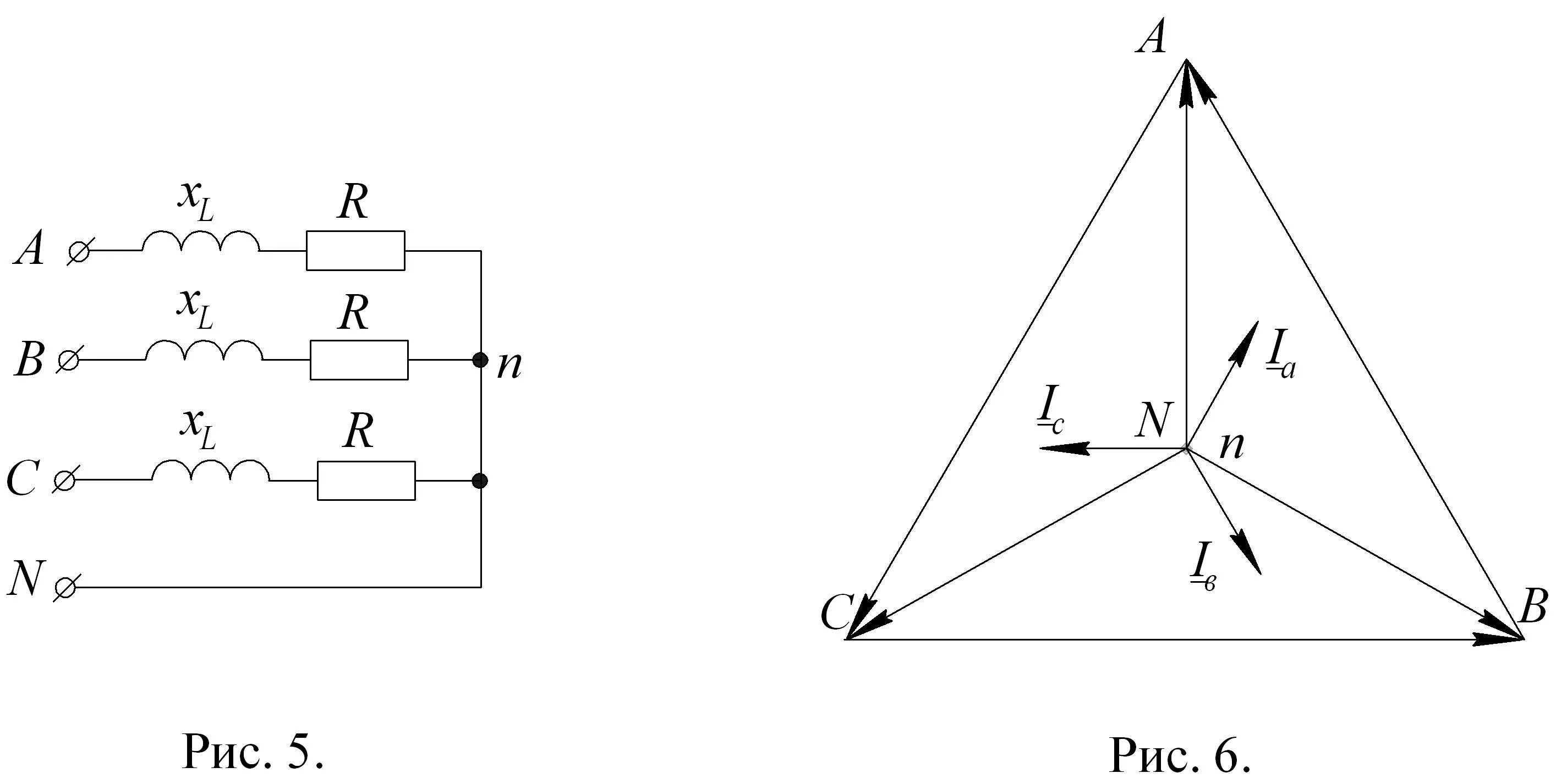 Трехфазная диаграмма токов и напряжений. Векторная диаграмма токов трехфазной цепи звезда. Соединение звездой четырехпроводная цепь Векторная диаграмма. Электрическая схема трехфазной четырехпроводной цепи.