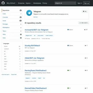 Telegram github