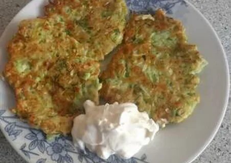 Кабачковые оладьи без масла