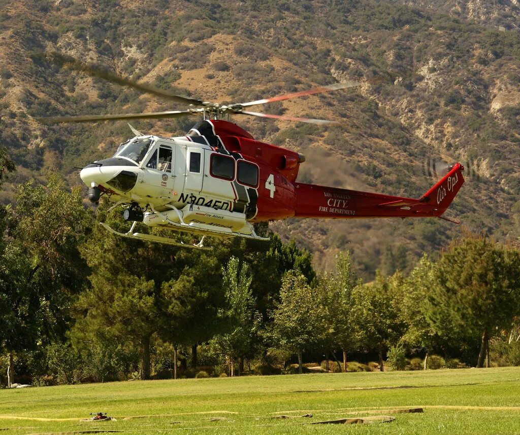 Air operation. Bell 206 Rusted destroyed. LAFD Air Operation. Air ops LAFD logo.