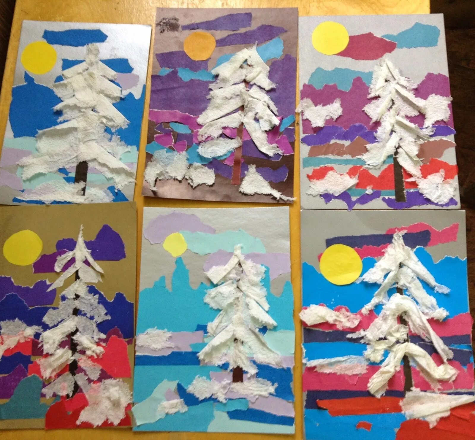 признаки зимы аппликация