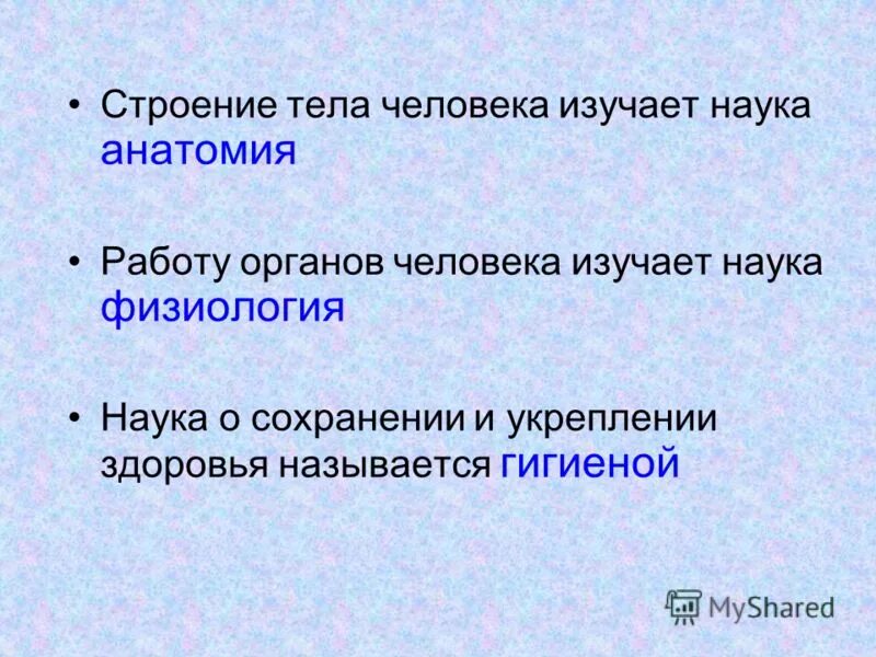 строение тела человека изучает. гигиена это наука. как называется наука об укреплении и сохранении здоровья человека?. вывод о личной гигиене. наука о сохранении здоровья называется.