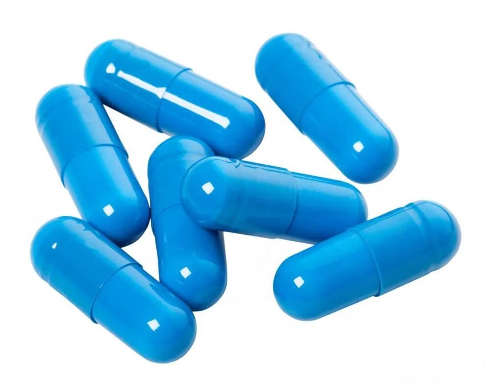 Капсулы HPMC. Пустые капсулы. Синие капсулы прозрачные. Vegetable capsules
