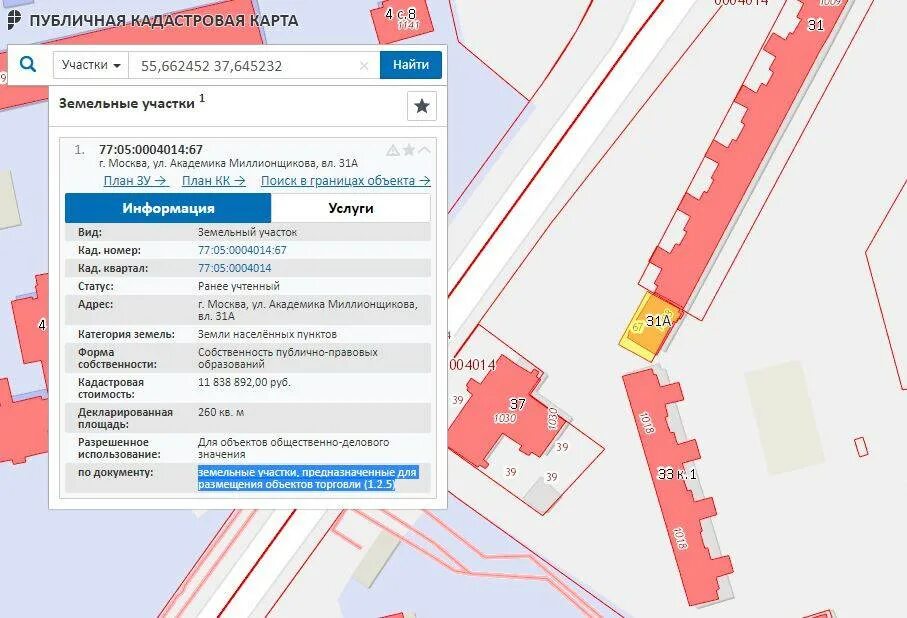 Что означает кадастровая карта