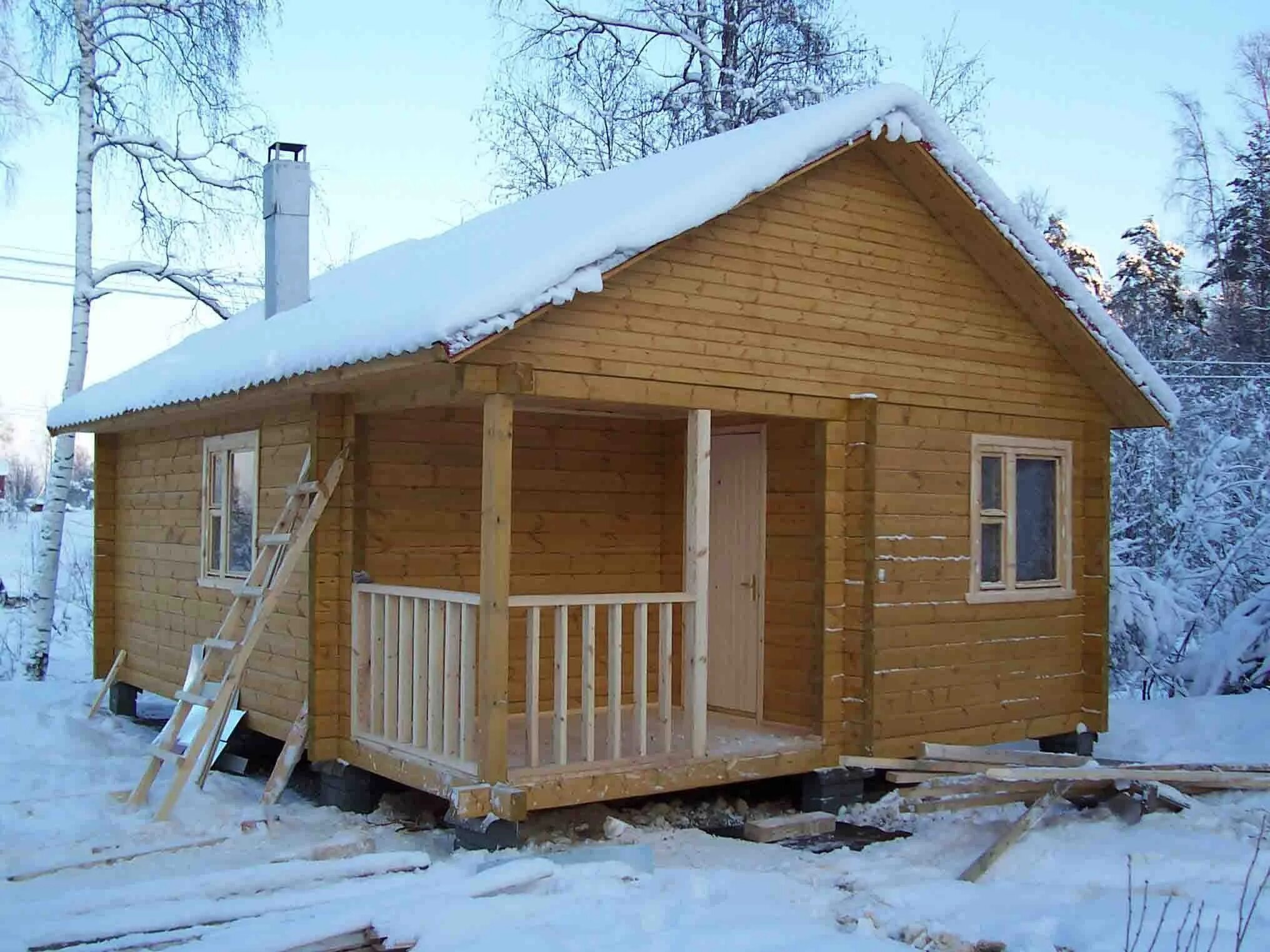 Дачная баня. Постройка бани. Баня из бруса. Стройка бани.