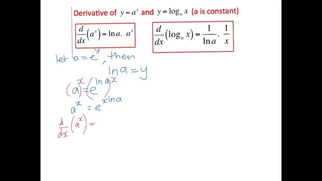 F x logax найдите f 16. Производная logax. derivative of log10. derivative of a^x. x^x derivative.