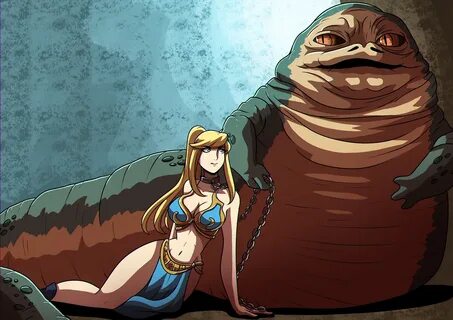 Samus Aran as Slave Leia - by jabba slave. 