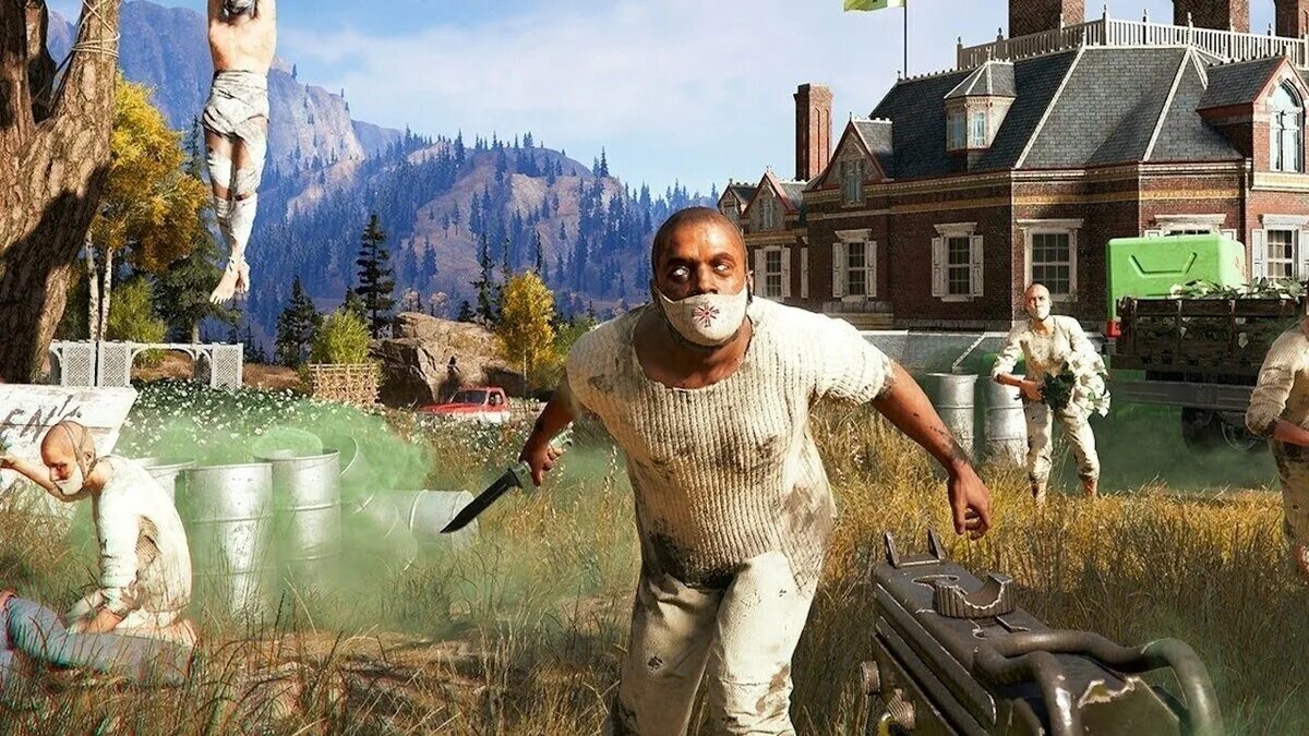 Как поиграть в фар край 5. Фар край 5 геймплей. ангелы фар край 5. far cry 5 (xbox one). фар край 5 сектанты эдемщики.