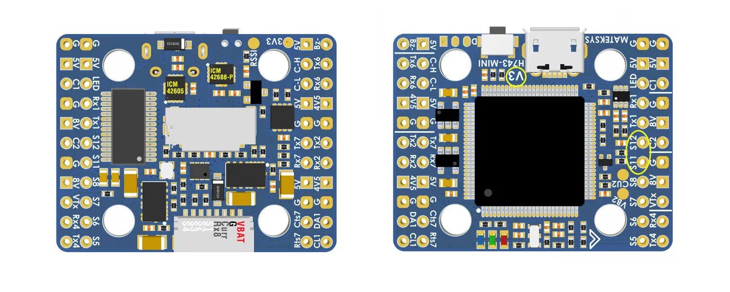 Matek ardupilot. Matek h743. matek h743 mini. matek h743-wing v3. matek h743-slim.