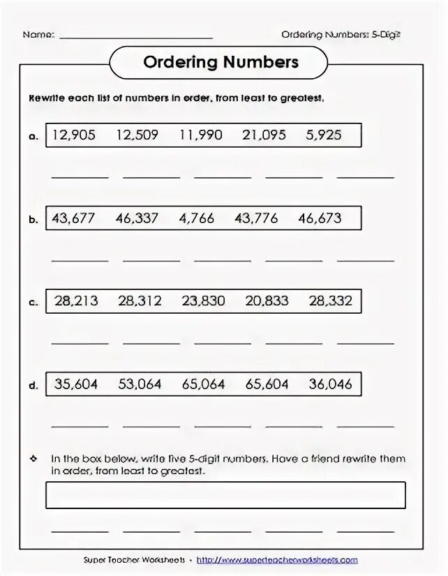 Your order number is 1. Ordering numbers worksheet. ordering numbers. order numbers.