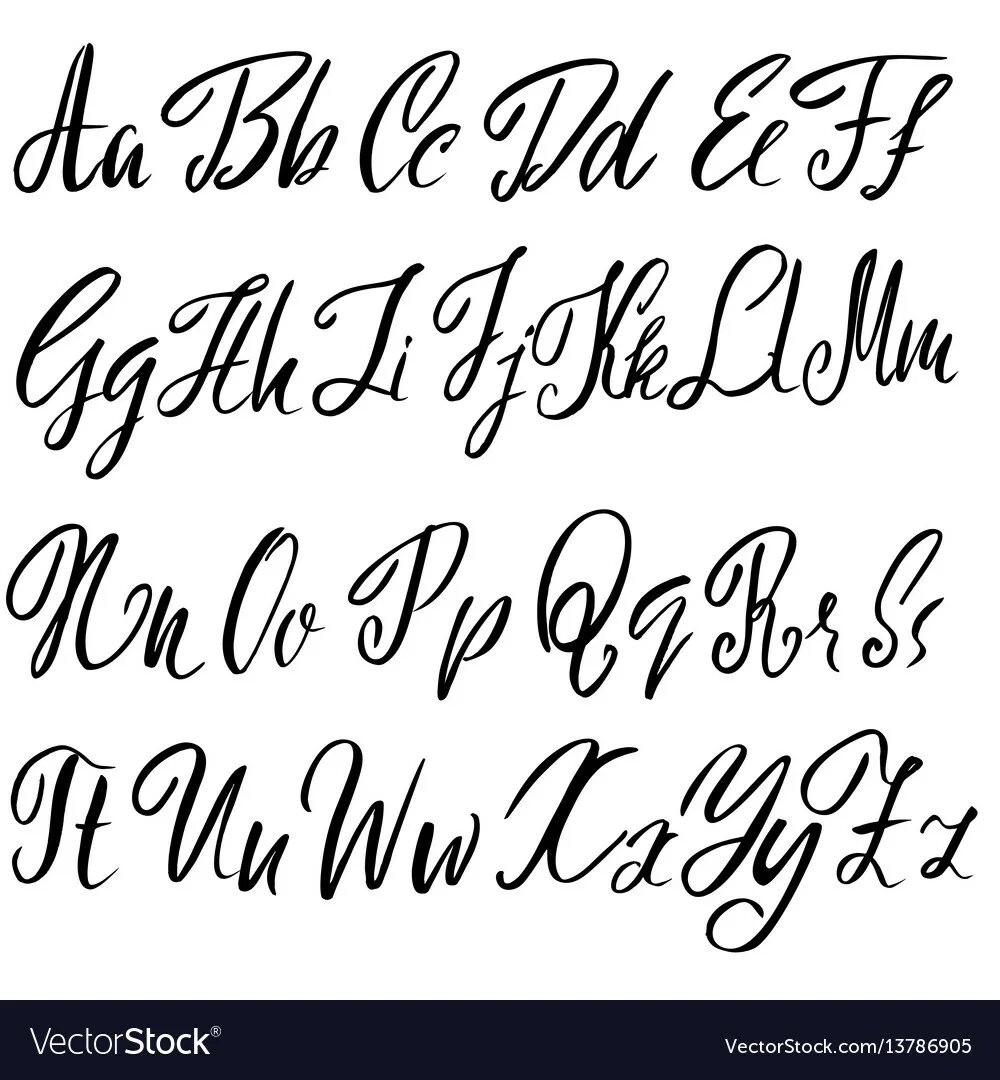 Drawn fonts