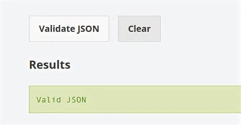 Not valid json