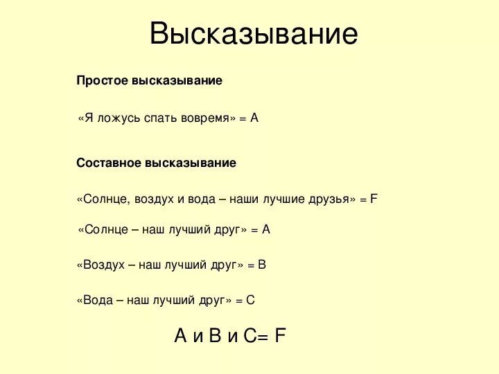 Алгебра логики 8 класс примеры Контрольная работа по теме Логические основы компьютера БОТАН