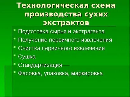 Определение экстрактов