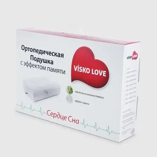 Подушка ортопедическая Visko love 55x40x13 cm, цвет белый купить во Vseblaga.ru