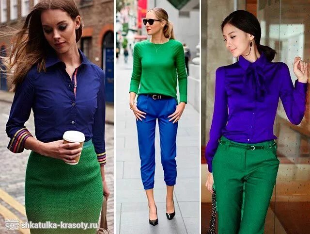 Салатовый с синим в одежде. Яркий образ. Синий с зеленым в одежде. Салатовый с синим в одежде. Сочетание синего и зеленого в одежде.