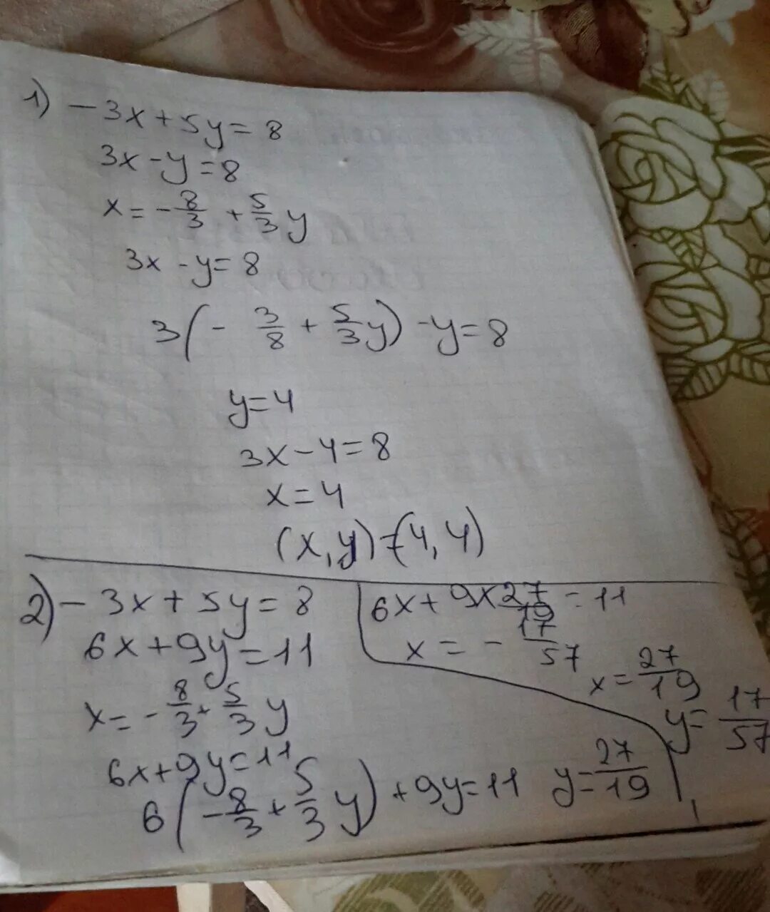 Y"=5+8x^3. 2y 2 (x+1)−6y(x+1)+3(x+1). 5x-6y-11+5у-5x. 3x 5y 11 5x-2y 8. 3x 8y 9