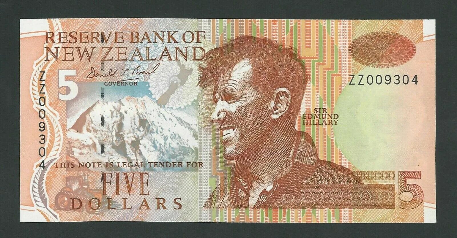 Новые 5 долларов. Новая Зеландия 5 долларов 1992. Банкноты новой Зеландии.