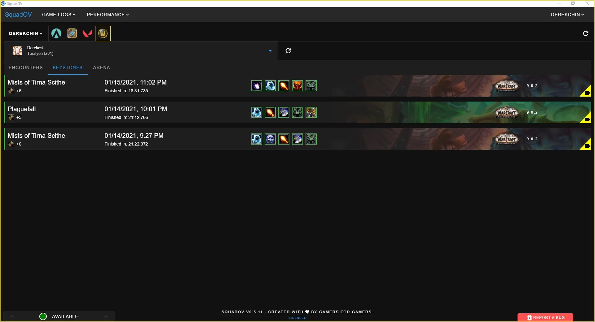 Combat log