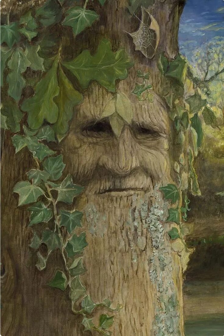 Картинки лицо дерево