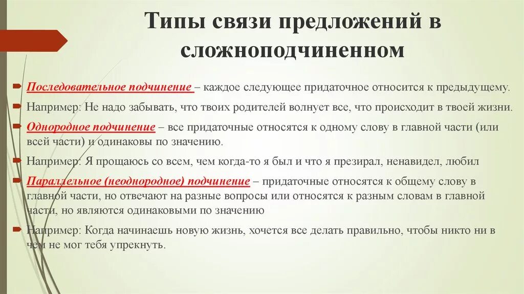 Отсутствие связи в предложении. Втдысвязей предложений. Типы связи предложений. Виды связи частей в сложноподчиненном предложении. Типы связи в СПП.