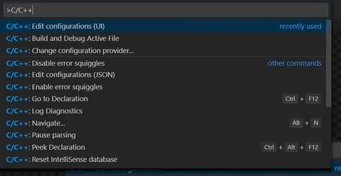 Vs code configurations