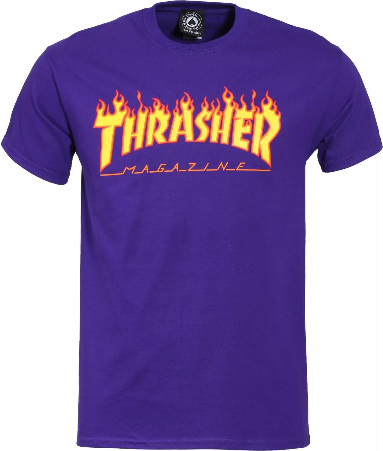 Трэшер купить. Футболка Thrasher Purple. Футболка трэшер фиолетовая. Thrasher фиолетовый. Т ширт Thrasher.