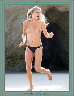 LeAnn Rimes Fake Nude Topless Running on Beach - MyCelebrityFakes.com