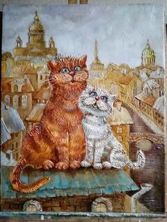 Фрески коты