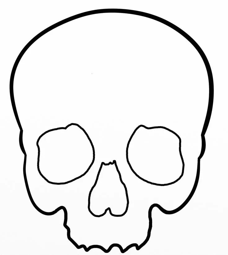 Череп шаблон для вырезания Not So Big Dog Stencils Dog stencil, Skull stencil, Simple skull