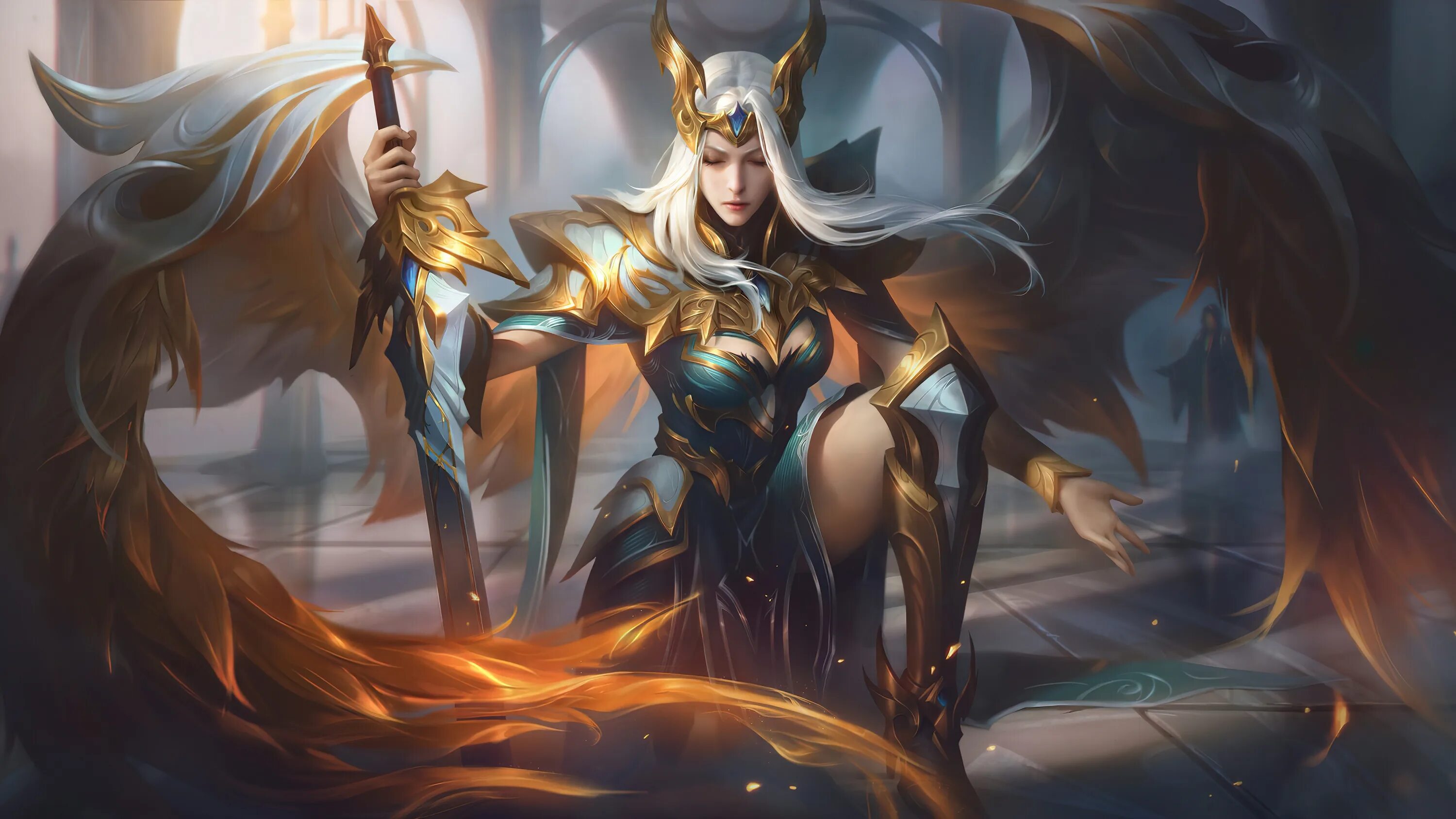 Кейл читать. League of legends кейл. league of legends кейл арт. кейл сплеш арт.