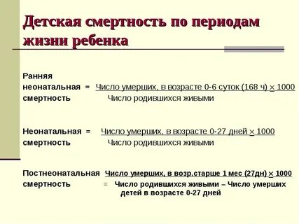 Неонатальная смертность