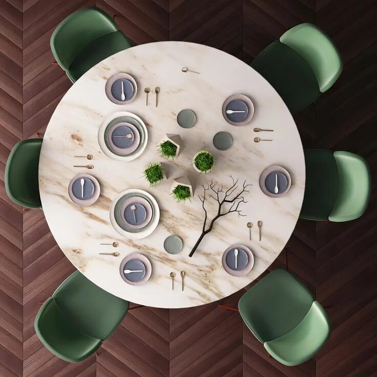 From the table