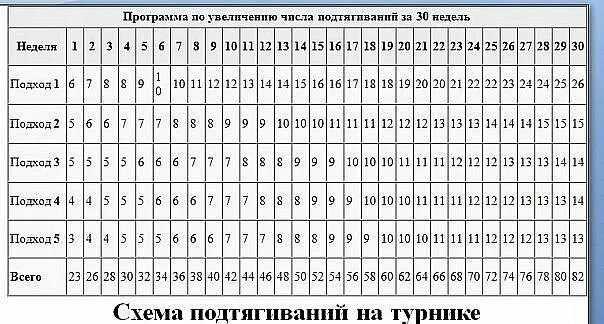 Подтягивания 30 дней. Схема подтягиваний на турнике с нуля. схема подтягиваний на турнике для начинающих. таблица подтягиваний на турнике для начинающих. подтягивания схема тренировок.