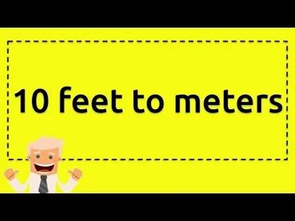 Metre to feet