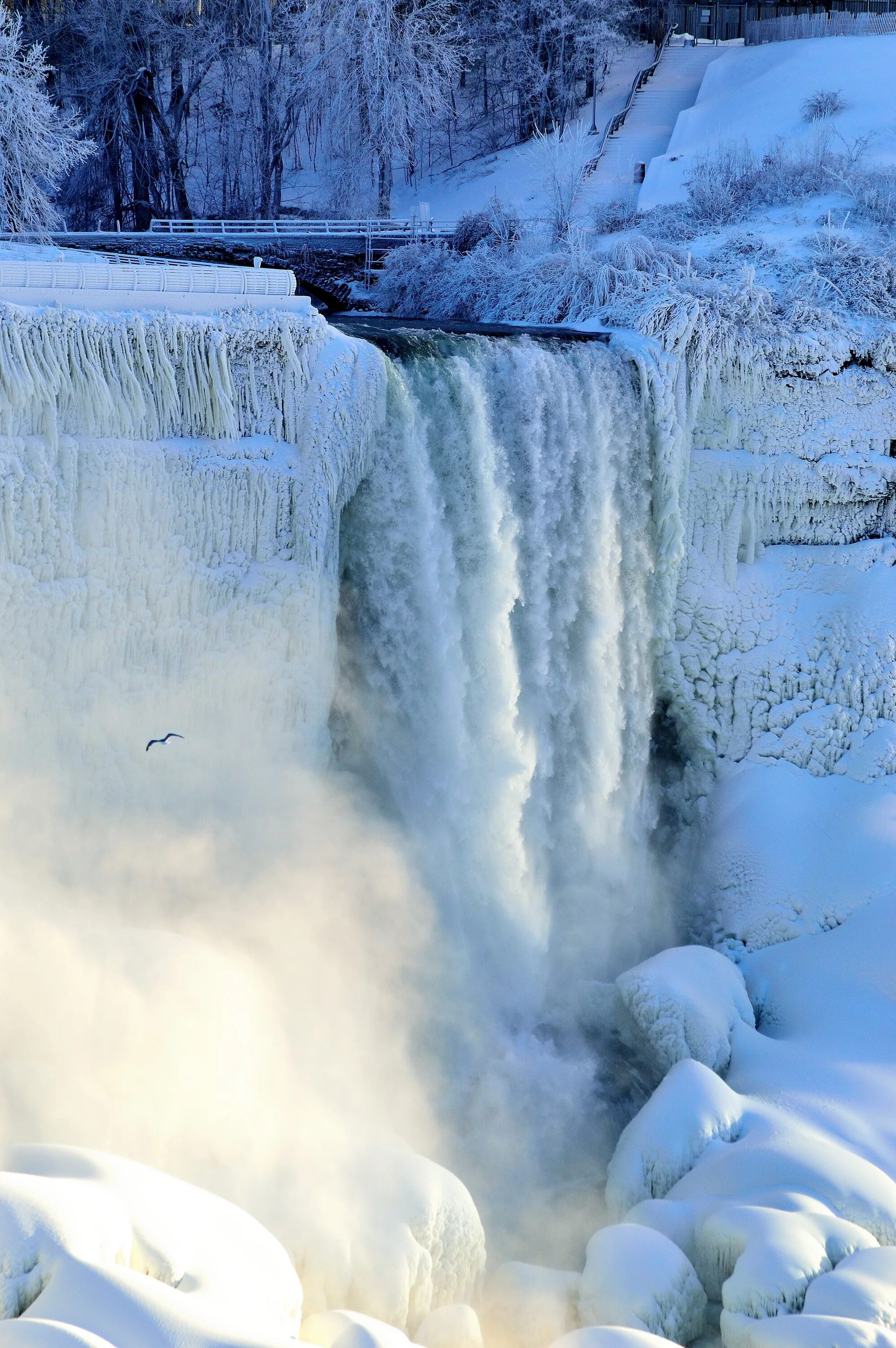 Зима фото водопад. Ниагарский водопадьзимой. Водопад Ниагара заморозки. Водопад Йеловарник. Водопад Атуркол.