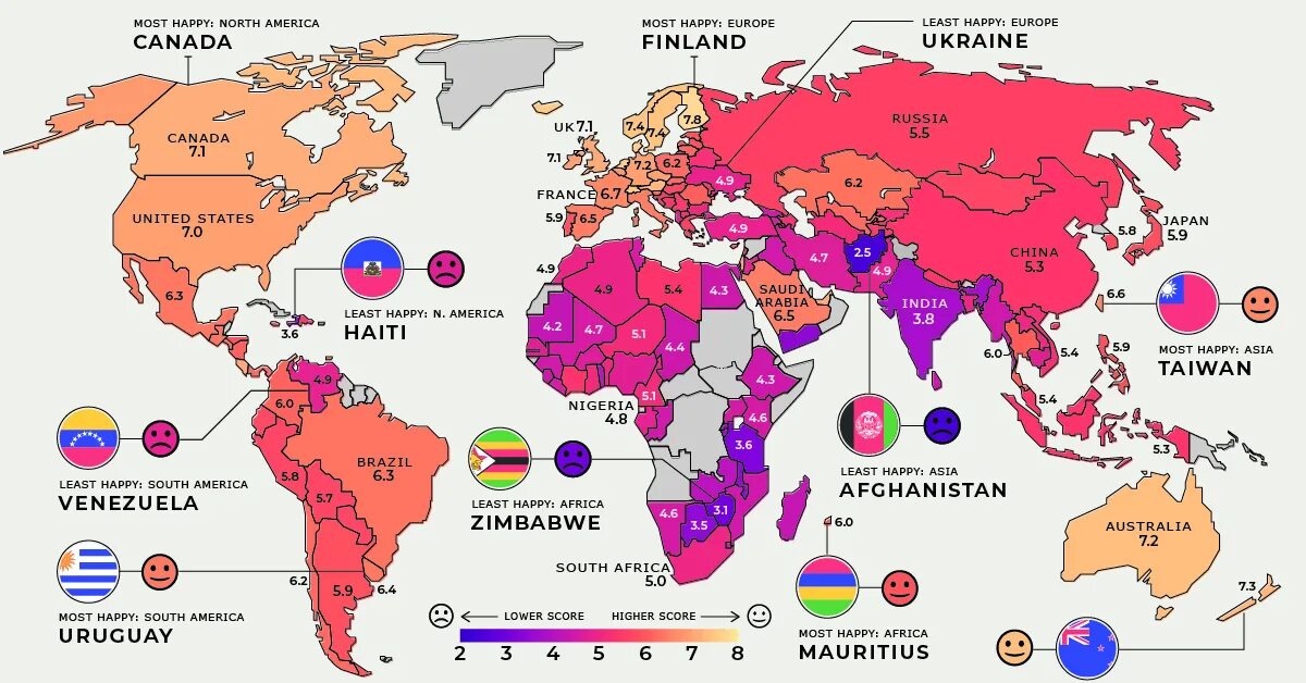 World happiness report. Happiness in Countries. Международный индекс счастья. Страны по уровню счастья.