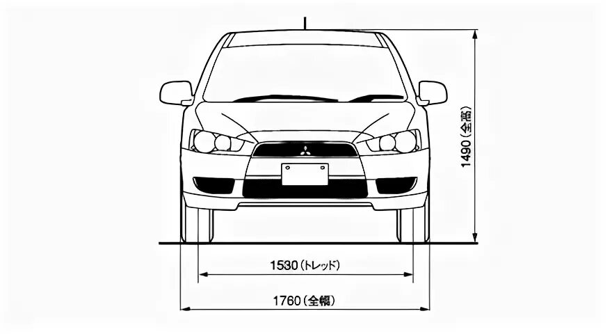 Lancer 10 размеры. Габариты Mitsubishi Lancer 10.