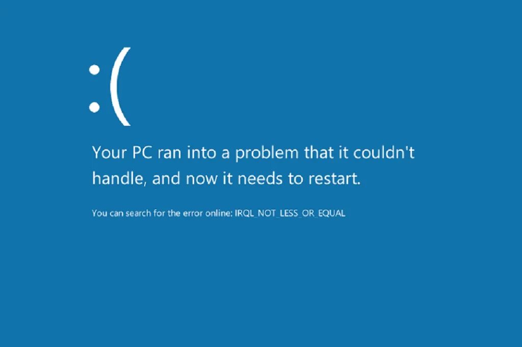 IRQL_not_less_or_equal. Ошибка Driver_IRQL_not_less_or_equal. IRQL not less or equal синий экран. IRQL not less or equal Windows 10 синий экран.