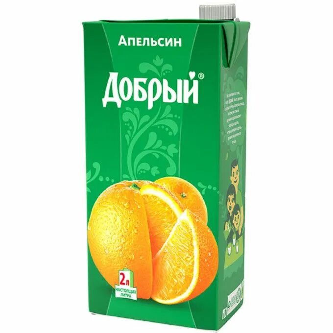 Упаковка сока добрый. Нектар добрый персик-яблоко 2л. Сок добрый яблоко 2л. Сок добрый 2л апельсин. Сок добрый 2 литра апельсин.