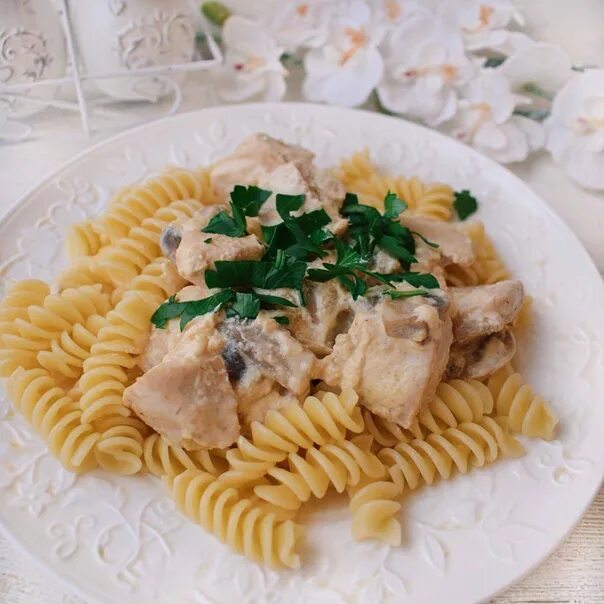 Филе с макаронами рецепт