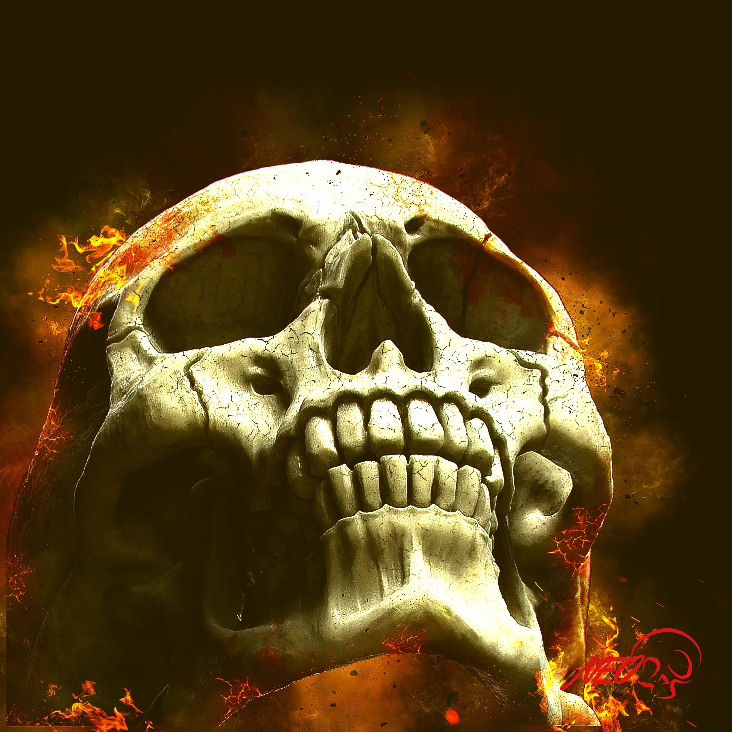 Burning skull. Голова черепа с горящими глазами. Burning skull. Огненный череп в капюшоне. Огненный череп.