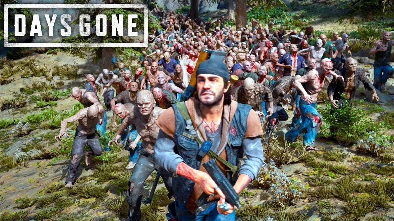 Days gone bad. Days gone орда на лесопилке. days gone. days gone.  орда 1000 зомби.