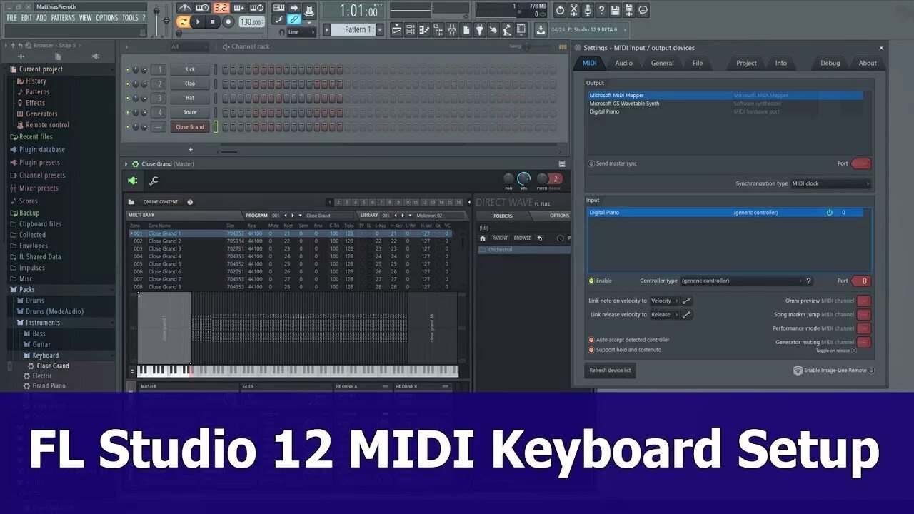 Как записывать клавиатуру в fl studio. Midi клавиатура для fl studio. как подключить midi клавиатуру в fl studio. подключение миди клавиатуры fl studio. синхронизировать миди клавиатуру с fl studio.