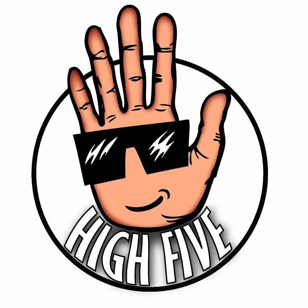 High Five логотип. Логотип hi5. Стикер High Five. Стикер приветственный Хай.