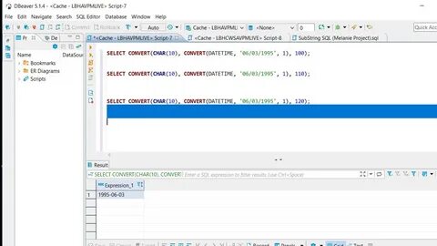 Преобразование даты в sql