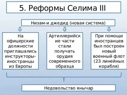 Какие слои были недовольны реформами селима 3