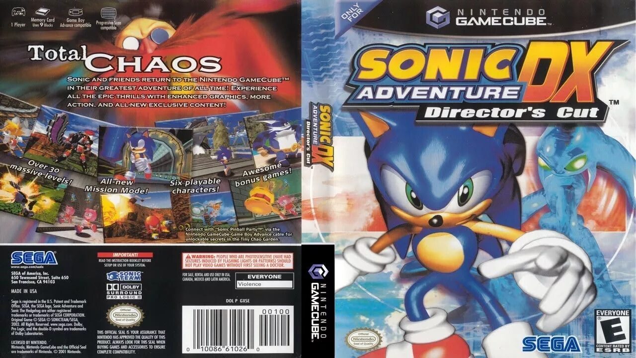 Sonic adventure iso. Sonic Adventure 2 GAMECUBE. Sonic Adventure DX: Director's Cut. Sonic Adventure DX - Director's Cut GAMECUBE обложка. Sonic Adventure DX 2003.