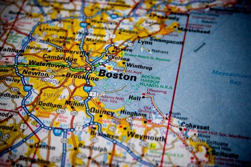 Г.Бостон США на карте. Бостон США на карте и штат. Штат Бостон на карте. Бостон на карте Америки.